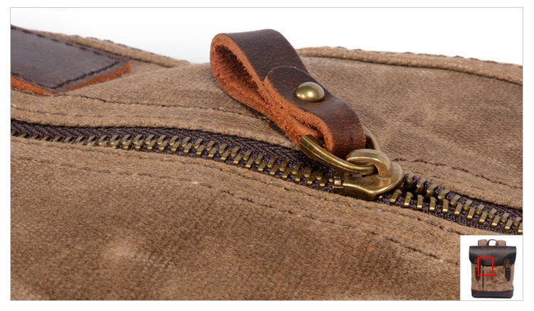 Hard-Waxed Canvas Travel Rucksack