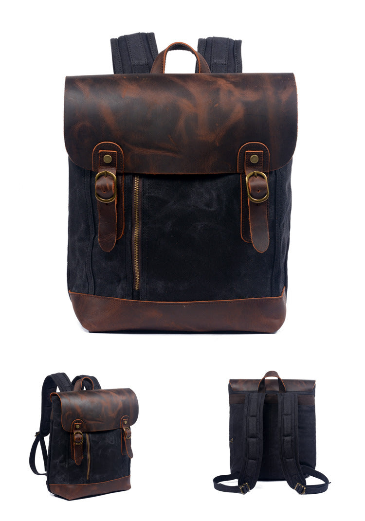 Hard-Waxed Canvas Travel Rucksack