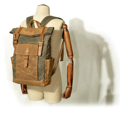 Oil-Waxed Canvas Weekend Rucksack