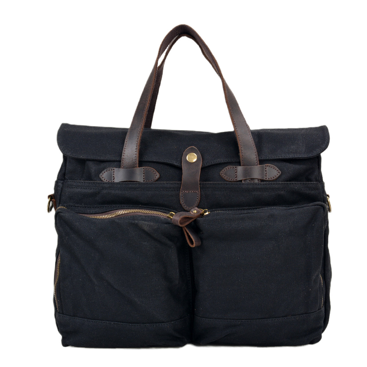 Soft Waxed Canvas Briefcase