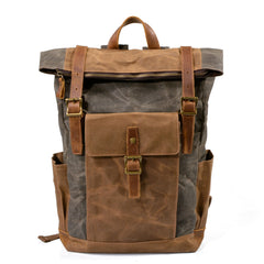 Oil-Waxed Canvas Weekend Rucksack